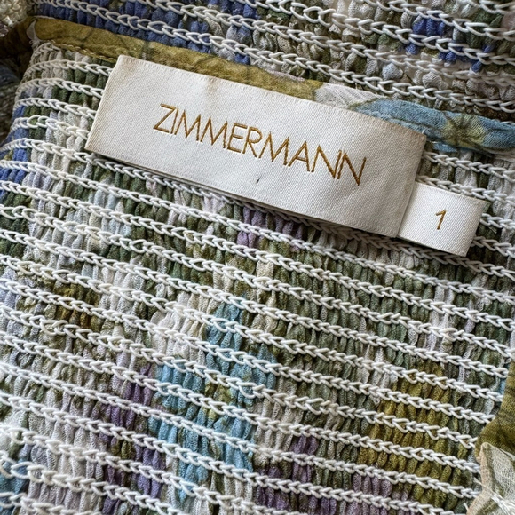 Zimmermann Super Eight Tie Neck Floral Print Silk Tank - Picture 10 of 15